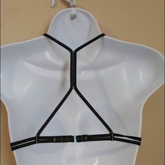 ✨VS Neon Yellow Teeny Triangle Bikini Top✨ - Picture 3 of 5